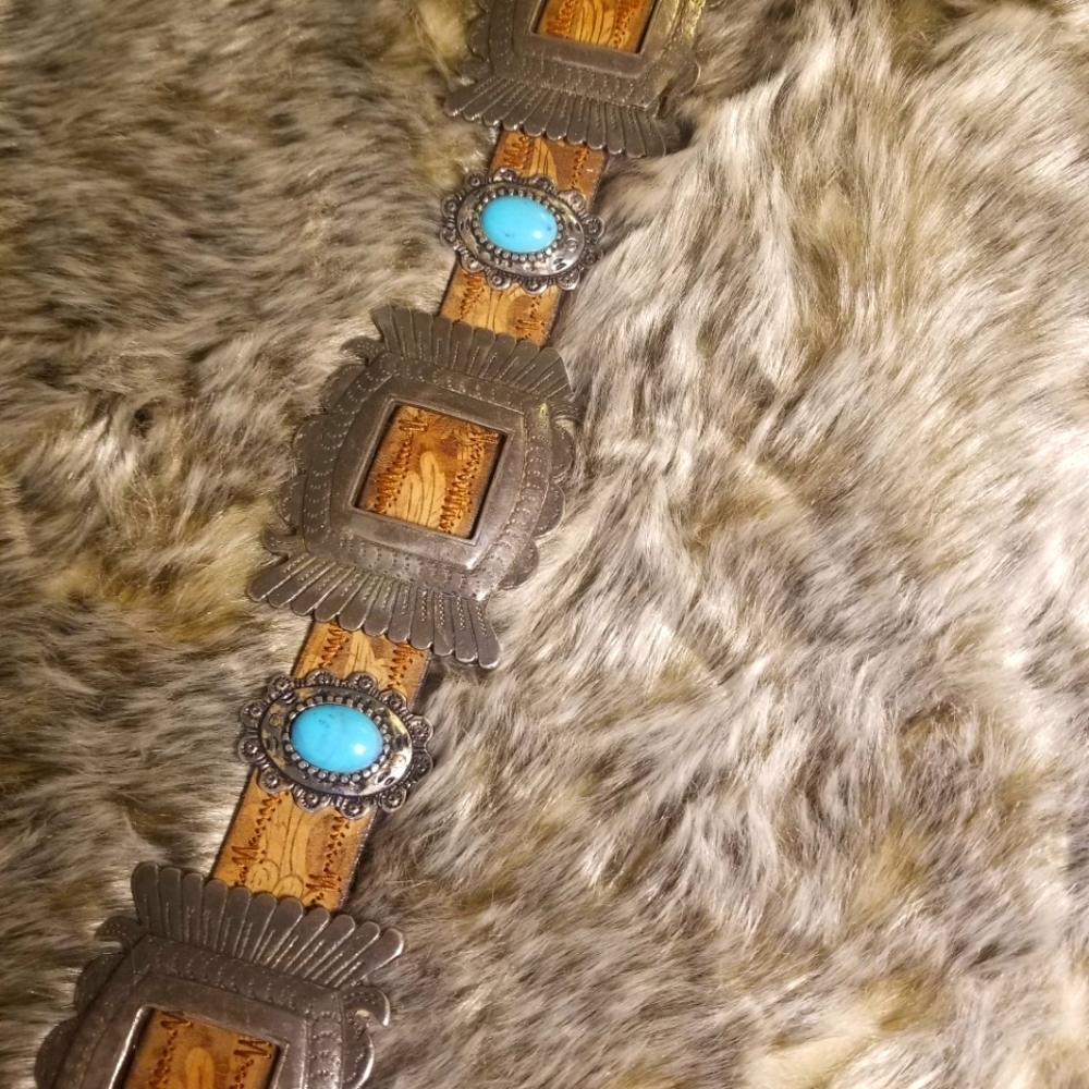Doppia Vita Vintage Italian 90s Western Style Belt